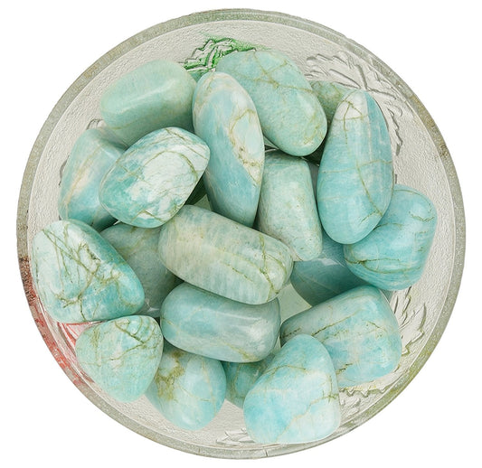 Amazonite Tumbled|100GR |5-6Pc| |2.5-3 cm|Healing Tumbled Stones