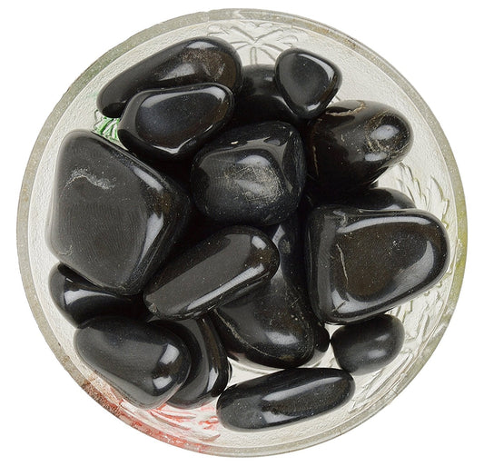 Black Tourmaline Tumbled|100GR |5-6Pc| |2.5-3 cm|Healing Tumbled Stones
