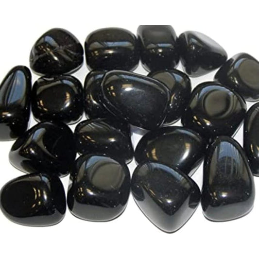 Black Obsidian Tumbled|100GR |5-6Pc| |2.5-3 cm|Healing Tumbled Stones